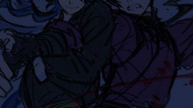 後ろの方のラフ